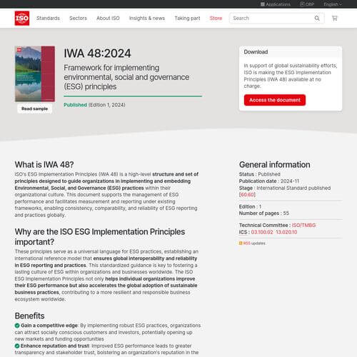 Screenshot of the linked website