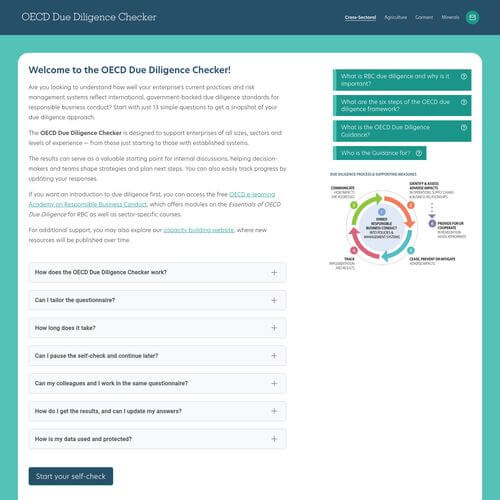 Screenshot of the linked website